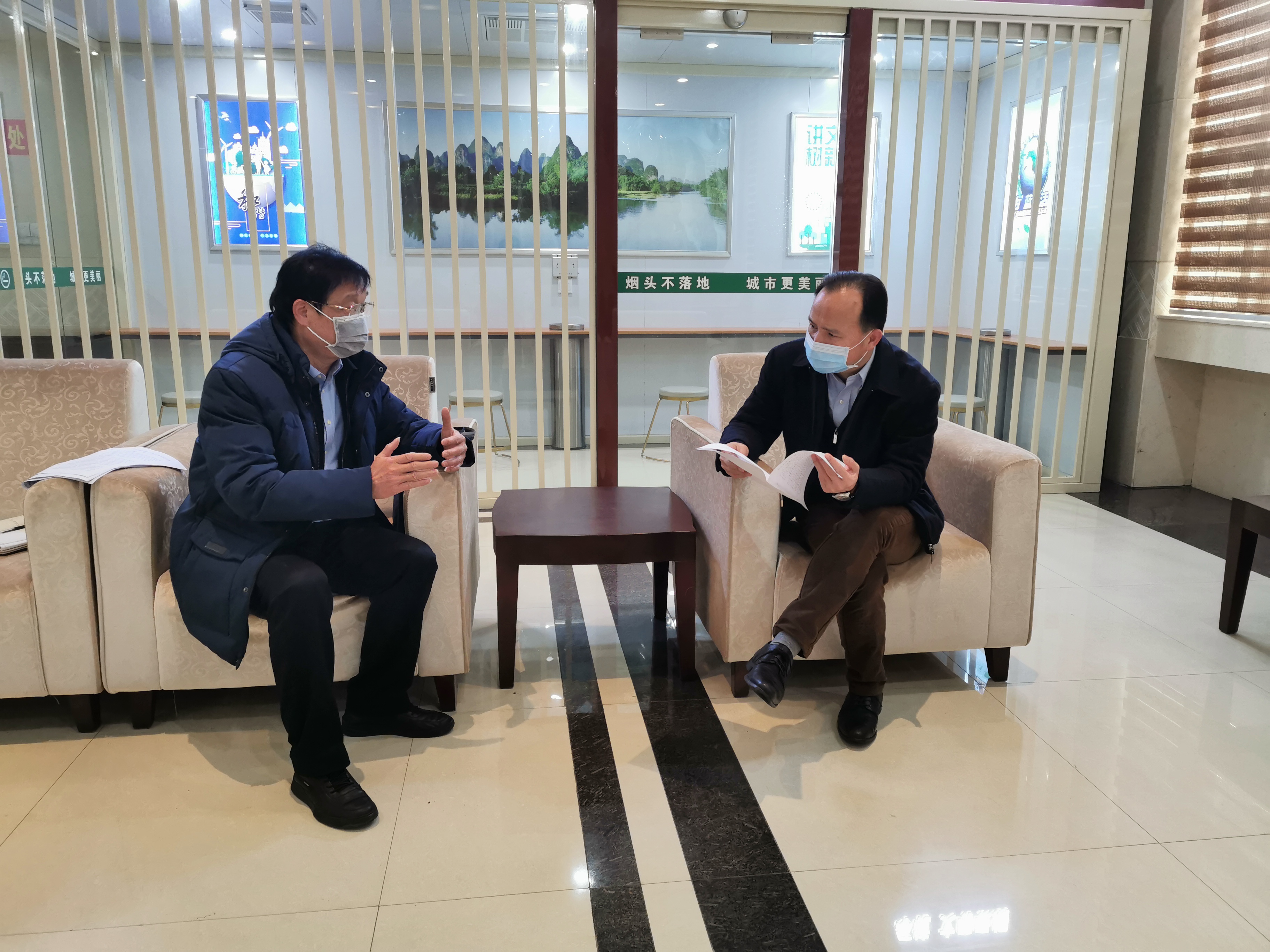 贺州市副市长刘洪军会见连贺项目公司总经理周河