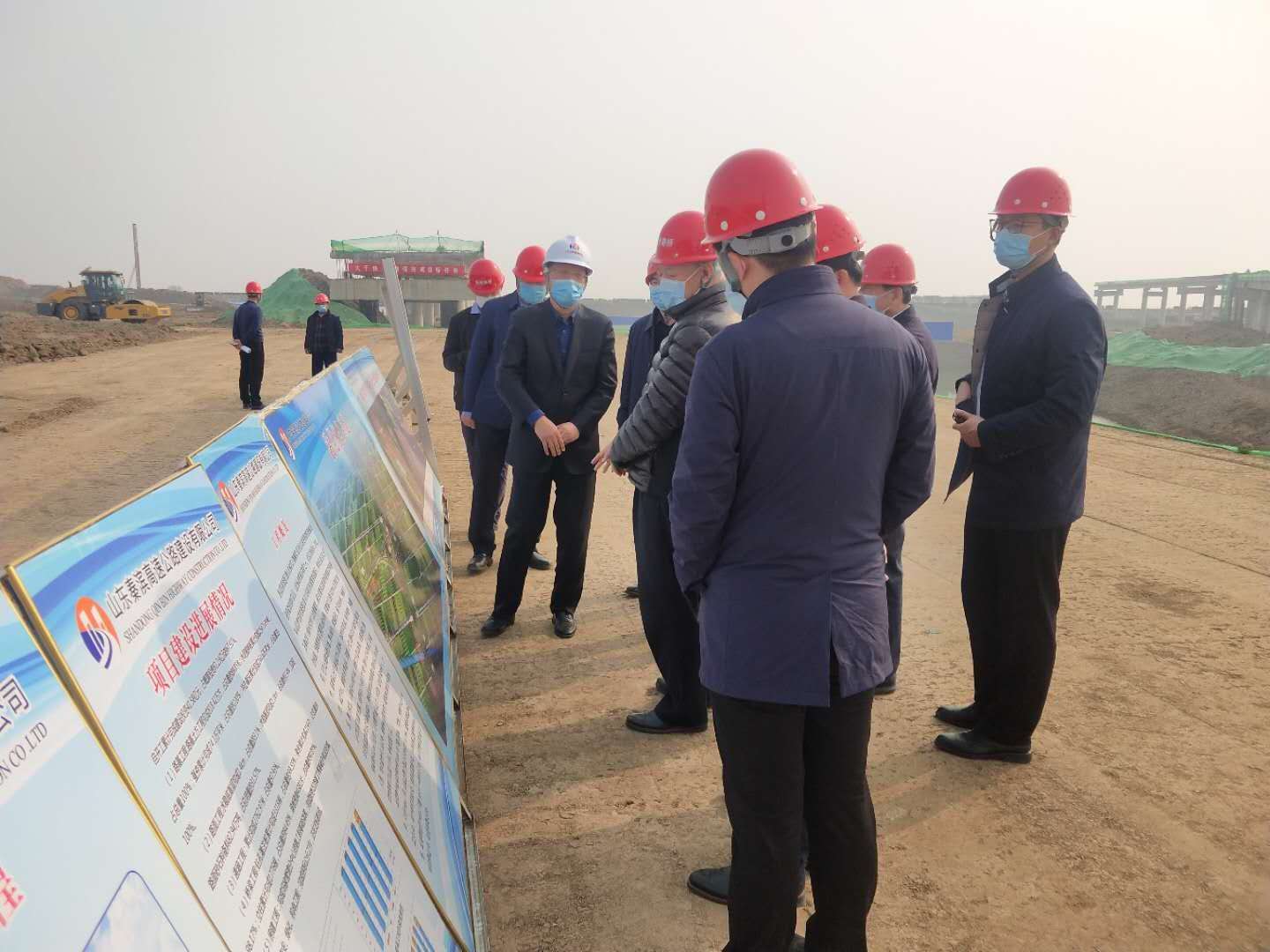 山东省副省长凌文到秦滨高速项目调研指导疫情防控和复工复产工作